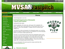 Tablet Screenshot of moundsview.softballsystems.com